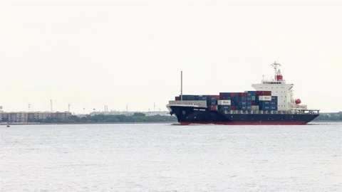 The Container Ship HORAI BRIDGE Stock Footage 233230735