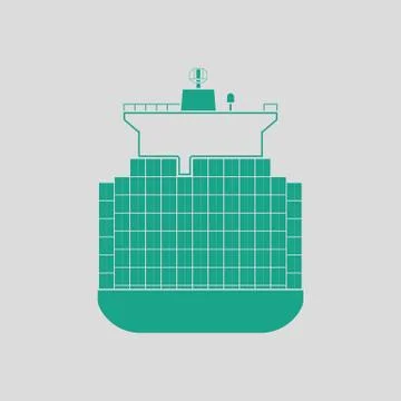 Container ship icon イラスト素材