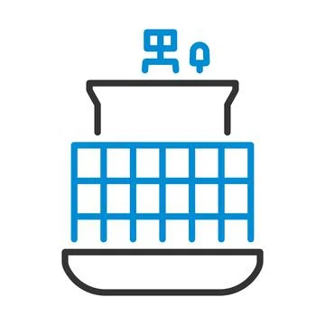 Container Ship Icon 스톡 일러스트