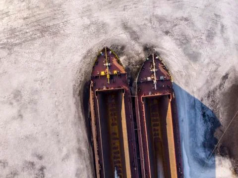 Container ship in import export and business logistic, By crane, Trade Port,  Stock Photos