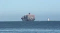 Container Ship Leaves Port HD Footage
