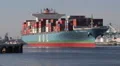Container Ship Leaves Port HD Footage