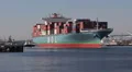 Container Ship Leaves Port HD Footage