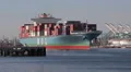 Container Ship Leaves Port HD Footage