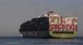 Container Ship Leaves Port HD Footage