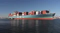 Container Ship Leaves Port of Los Angeles HD Footage
