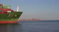 Container Ship Leaves Port of Los Angeles HD Footage