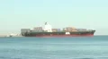 Container Ship Leaves Port with Tug Assist HD Footage