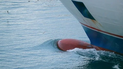 Container Ship leaving dock Stock Footage 91344457