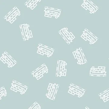 Container ship line vector seamless pattern Stock Illustration