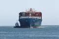 Container Ship MOL Maneuver Enters Port Photo