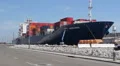 Container Ship Moored at Berth HD Footage