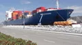 Container Ship Moored at Berth HD Footage