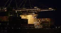 Container Ship At Night HD Footage
