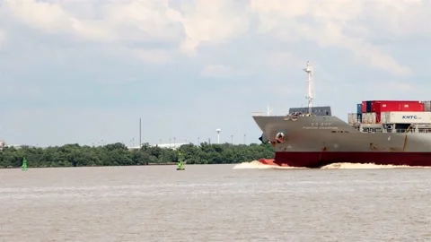 The Container Ship PANCON CHAMPION Stock Footage 234419165