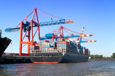 Container ship 库存照片