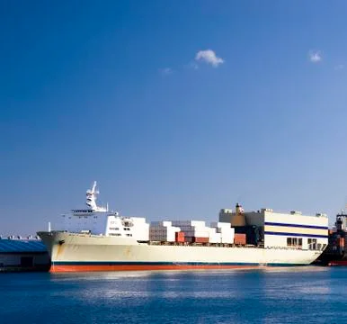 Container ship Stock Photos