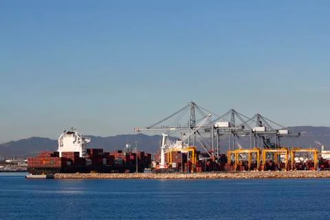 Container ship Stock Photos