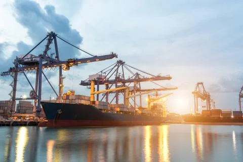 Container ship Stock Photos