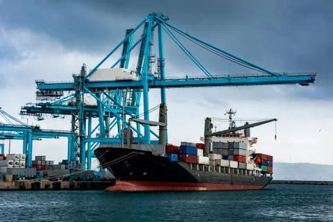 Container ship Stock Photos