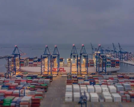 Container ship Stock Photos