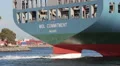 Container Ship Rudder HD Footage