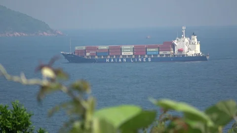 Container ship, Vietnam Stock Footage 128330523