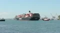 Container Ship YM Great Enters Port of Los Angeles HD Footage