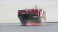 Container Ship YM Modesty Enters Port HD Footage
