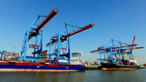 Container Ships 스톡 동영상 87200861