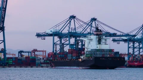 Container Ships2 Stock Footage 122064990