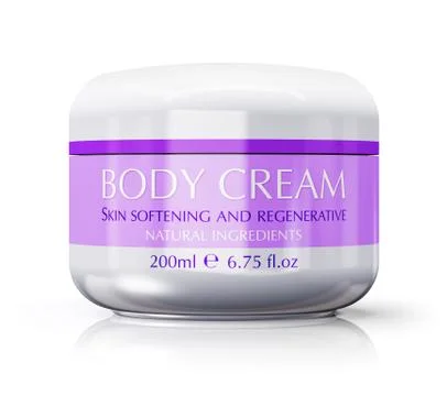 Container with skin cream Stock Illustration