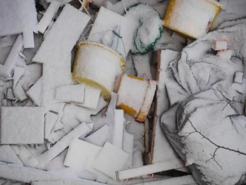 Container snow Stock Photos