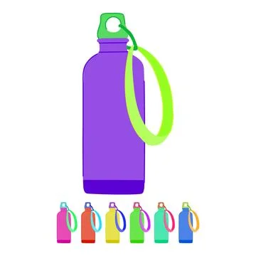 Container sport drinking bottle vector cartoon graphic Stock Illustration