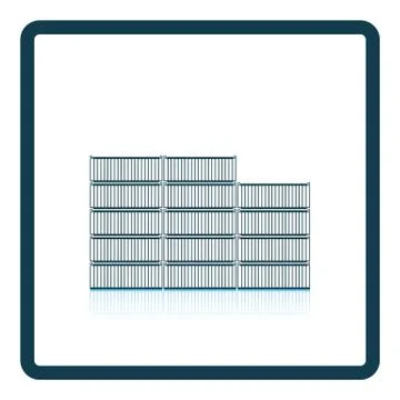 Container stack icon Stock Illustration