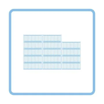 Container stack icon Stock Illustration