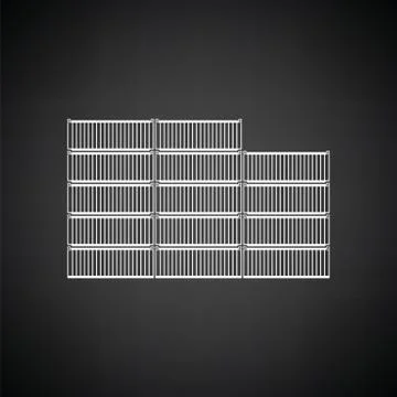 Container stack icon Stock Illustration