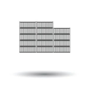 Container stack icon Stock Illustration