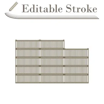 Container Stack Icon Stock Illustration