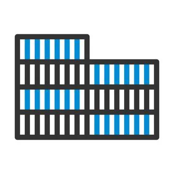 Container Stack Icon Stock Illustration