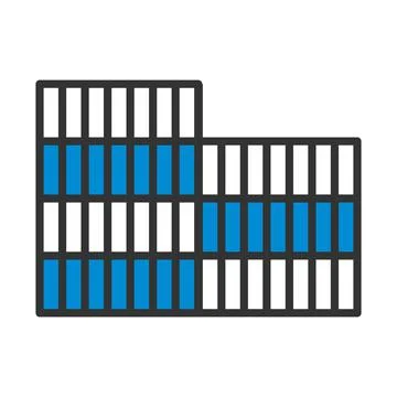 Container Stack Icon Stock Illustration