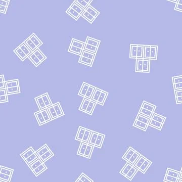 Container stack port line seamless pattern Stock Illustration