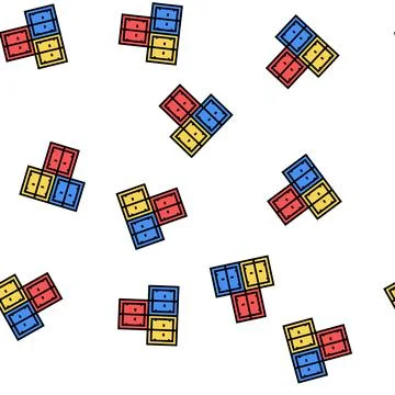 Container stack port vector seamless pattern Stock Illustration