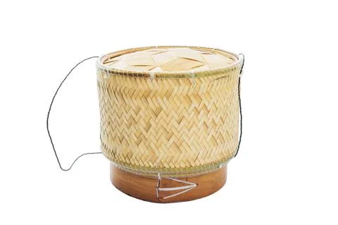 Container for sticky rice Stock Photos