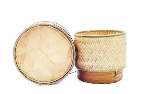 Container for sticky rice Stock Photos