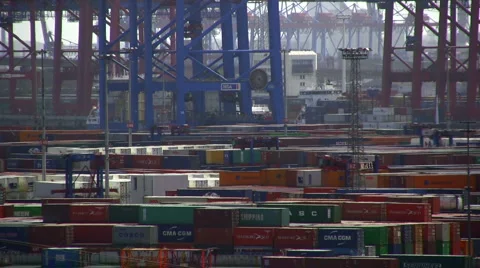 Container Terminal 動画素材 4125150