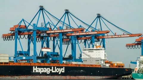 Container Terminal Stock Footage 40983552