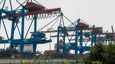 Container Terminal Stock Footage 40983577