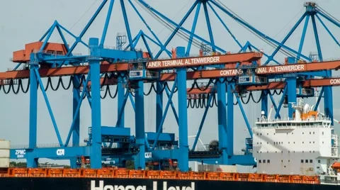 Container Terminal Stock Footage 40983636