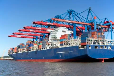 Container Terminal 库存照片